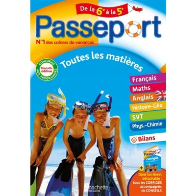 Image de Passeport Toutes les matières de la 6e à 5e Cahier vacances 2025