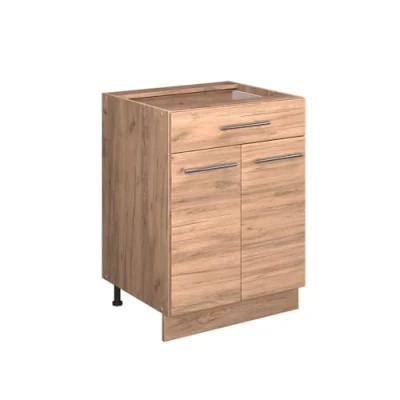 Afbeelding van Vicco Fame Line Goldkraft eiken onderkast 60 cm met lade, zonder werkblad