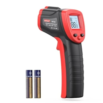 Afbeelding van Wintact Infrarood digitale laserthermometer, 50 tot 380 C, contactloos thermometer, geschikt voor keuken, auto, industrieel (niet mensen)