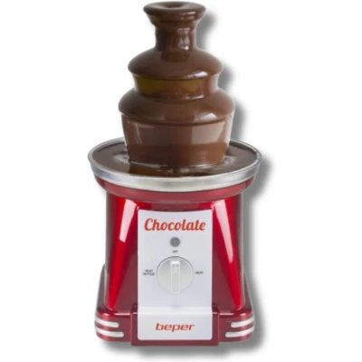 Afbeelding van Beper Chocolade Fontein Fondue Warmhoudfunctie 90W Rood