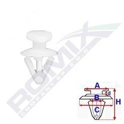 Afbeelding van ROMIX C60771 Clip OPEL: Meriva B, Insignia A Saloon