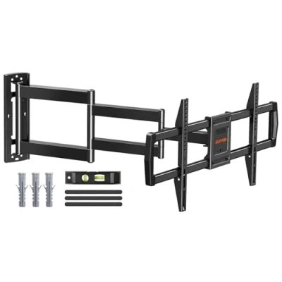 Afbeelding van ELIVED EV3038 Support mural à bras long avec 962 mm pour la plupart des téléviseurs de 42 75 pouces, Full Motion TV Mount swivelling and Tilting, supporte jusqu&#039;à 45 kg. Montage Max VESA 600 x