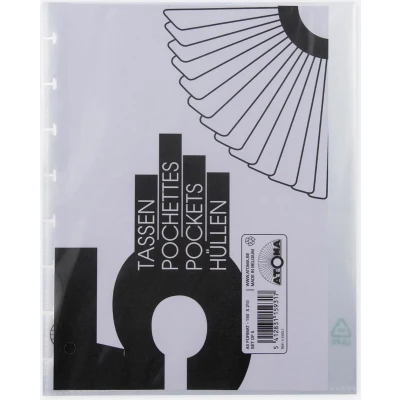 Afbeelding van Atoma Showtassen, Transparant, Voor A5+ Schriften, Set Van 5 Stuks Schrift