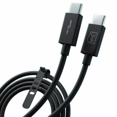 Afbeelding van 3MK 5903108515139 USB oplaadkabel Zwart