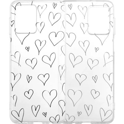 Afbeelding van iMoshion hoesje Geschikt voor Motorola Moto G54 Siliconen Design Meerkleurig / Hearts