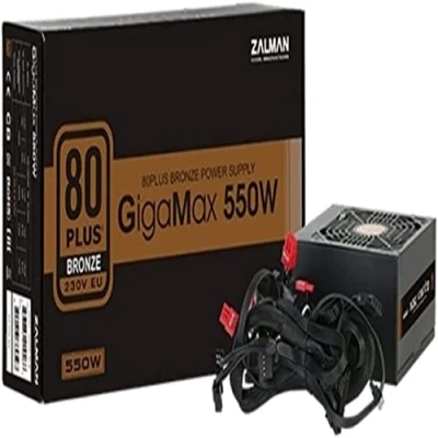 Afbeelding van Zalman ZM550 GVII, 550 W, 220 240 V, 50 63 Hz, 6 A, Actief, 100 W