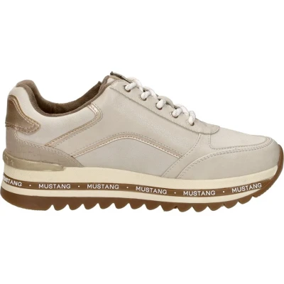 Afbeelding van Mustang Sneakers Laag gebroken wit Maat 36