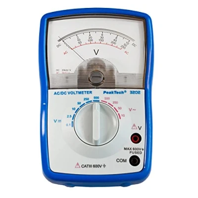 Afbeelding van Peaktech, Multimeter, P 3202 Analoog Batterij/oplaadbare batterij AA 1,5 V 100 mm 45 (CAT III 600V)