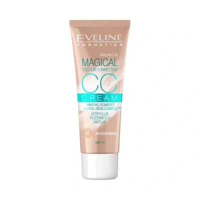 Afbeelding van Eveline Cosmetics Magical Color Correction CC multifunctionele foundation, 30 ml, nr. 52, medium beige