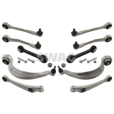 Afbeelding van SWAG 30 94 6418 Voorwiel/Achterwiel ophanging Vooras links, rechts Met stuurstang AUDI: A5 B8 Convertible, A4 Allroad