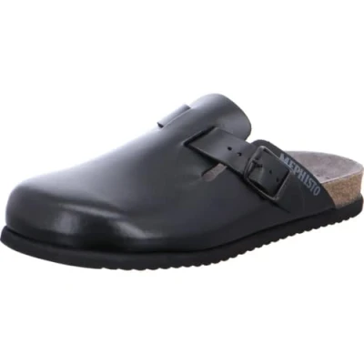 Afbeelding van Mephisto Nathan Zwart glad leer 42 EU, zwart.
