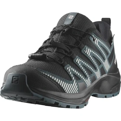 Afbeelding van Salomon XA PRO V8 WP Unisex Outdoorschoenen voor kinderen, Maat: 33, Black/phantom/dark slate Textiel/ synthetisch
