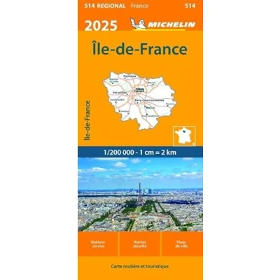 Afbeelding van Regionale kaarten Michelin 514 Ile de France 2025