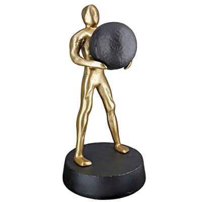 Afbeelding van sculptuur de sterkste man 15x35x16 aluminium