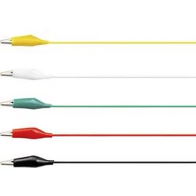 Afbeelding van VOLTCRAFT KS 630/0.1 Meetsnoerenset Krokodilklem 0.63 m Zwart, Rood, Geel, Groen, Wit 1 set(s)