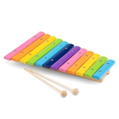 Afbeelding van New Classic Toys Houten Speelgoedinstrument Xylofoon 12 toons