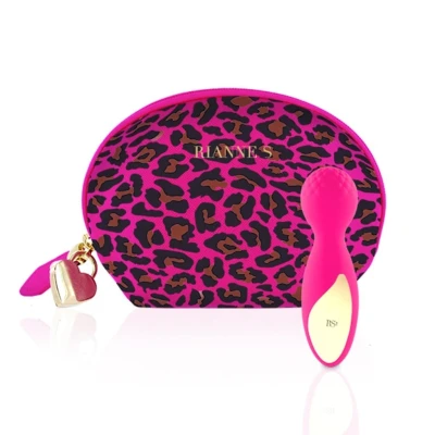 Afbeelding van Rianne S Lovely Luipaard Mini Wand Roze GRATIS TOY bij iedere bestelling v.a. 40,