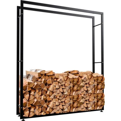 Afbeelding van CLP Keri Brandhoutrek zwart 25x150x175 cm