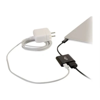 Image de C2G USB C To HDMI Audio/Video Adapter Converter With Power Delivery adaptateur vidéo externe noir