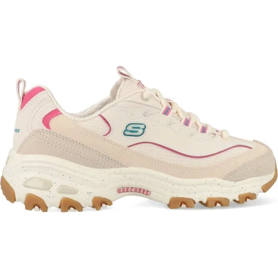 Afbeelding van Skechers BOLD Views Sneakers laag, Dames, Maat: 40, Beige Leer