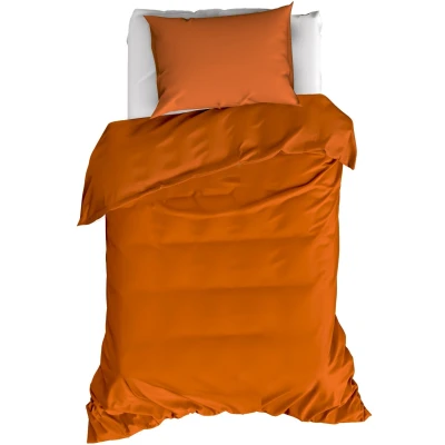 Afbeelding van Moodit Dekbedovertrek Basil Bronze Eenpersoons 140 x 220 cm Katoen