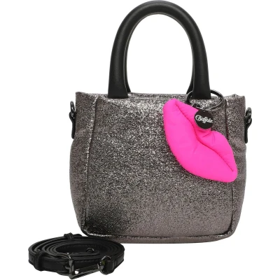 Afbeelding van Buffalo BOXY 17 5 CM Handtas, Dames, Maat: One Size, Glitter dark grey