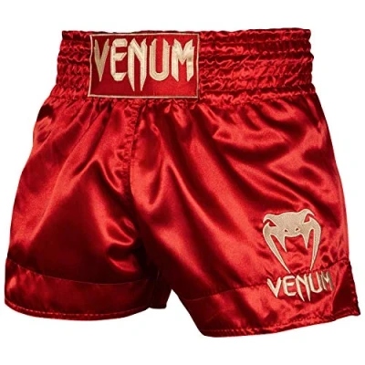 Afbeelding van Venum Classic MUAY THAI Short Korte broeken, Dames, Maat: XS, Bordeaux/gold