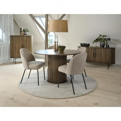 Afbeelding van Kelly eettafel ø120 cm donkerbruin