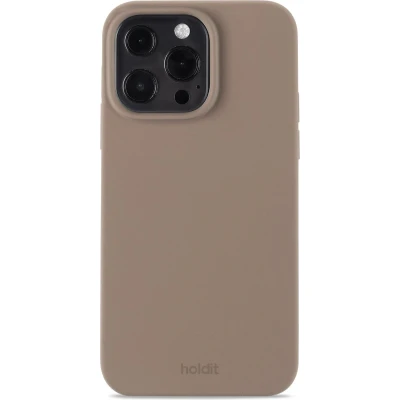 Afbeelding van Holdit Hoesje Geschikt voor iPhone 13 Pro Siliconen Silicone Case bruin