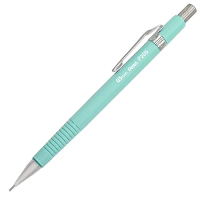Afbeelding van Pentel P205 97D automatisch vulpotlood pastel bloemen assortiment pastelgroen eenvoudig