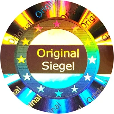 Afbeelding van 500 stuks hologram 3D zegel origineel 25 mm zilver glanzend veiligheidszegel, kwaliteitszegel, garantiezegel, veiligheidslabels, zelfklevend label, zelfklevende