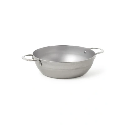 Afbeelding van De Buyer Hapjespan met 2 handvaten Mineral B ø 28 cm / 4 liter zonder anti aanbaklaag