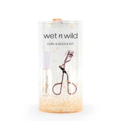 Afbeelding van Wet N Wild Curl And Dazzle Kit, oogset met transparante mascara en wimperkruller, formule verrijkt vitamine E soja eiwit, natuurlijk voedend effect, make up geschenkdoos