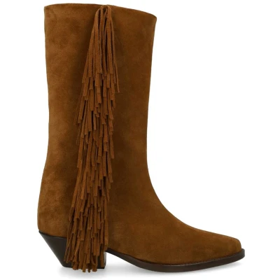 Afbeelding van sacha Cowboy/Bikerlaarzen, Dames, Maat: 41, Cognac Schoenen