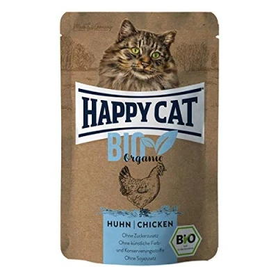 Afbeelding van 6x85g Kip Happy Cat Bio Kattenvoer