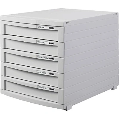 Afbeelding van HAN CONTUR 1505 11 Ladebox Lichtgrijs DIN A4, B4, C4 Aantal lades: 5