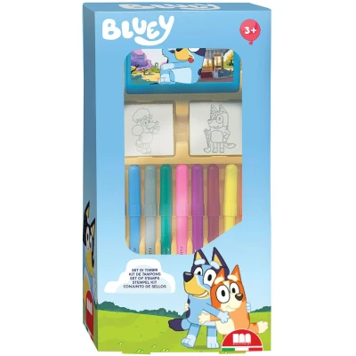 Afbeelding van Bluey Stempelset met Viltstiften