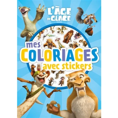Image de L&#039;ÂGE DE GLACE Mes coloriages avec stickers