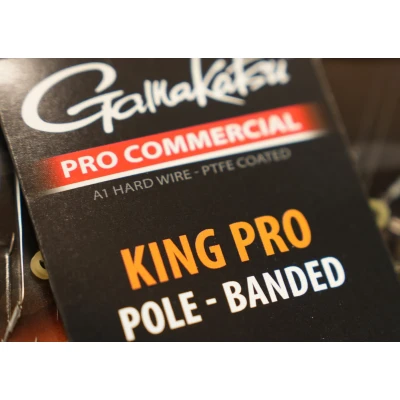 Afbeelding van Gamakatsu Coarse King Pro Pole Banded #16 15cm (8 Stuks) Witvis onderlijnen