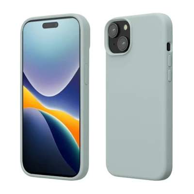 Afbeelding van kwmobile Case voor iPhone 15 Slank TPU Hoesje met Zachte Afwerking In cool mint