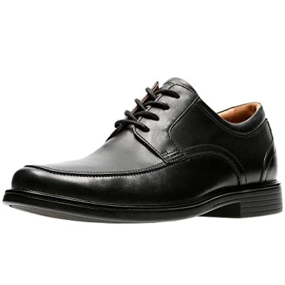 Afbeelding van Clarks Un Aldric Park, Derby&#039;s voor heren, Zwart leder