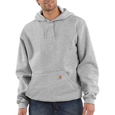 Afbeelding van Carhartt K121 Midweight Hooded Sweatshirt Original Fit Heather Grey S (valt als M)