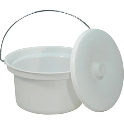 Afbeelding van Aidapt Toiletemmer met deksel postoel / commodestoel 5 liter