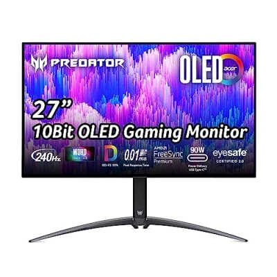 Afbeelding van Acer X27U, 68,6 cm (27&quot;), 2560 x 1440 Pixels, Wide Quad HD, 0,01 ms, Zwart