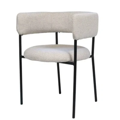 Afbeelding van Giga Meubel Eetkamerstoel Beige Incl. Armleuning Zithoogte 48cm