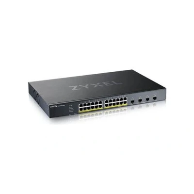 Image de Zyxel XGS1935 Series 28HP Commutateur géré L3 Lite intelligent 24 x 10/100/1000 (PoE) + 4 SFP+ 10 Go (liaison montante) Montable sur rack PoE+ (375 W) pour DAC10G 1M v2, 3M SFP10, SFP 1000, BX1310 10, B