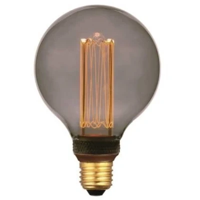 Afbeelding van LED Lamp E27 5W Smoke 9,5cm 1800K 3 standen