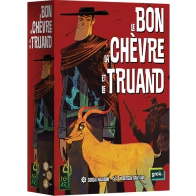 Afbeelding van Asmodee Igiari Le Bon, LA Chevre et Truand Jeux de société Jeu Cartes Bluff à partir 14 Ans 2 5 Joueurs 45 Min Version française