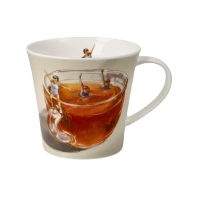Afbeelding van Goebel Daria Rosso Koffie / Thee Mok Tea Gym Beker porselein 350ml