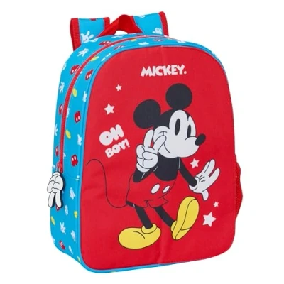 Afbeelding van Schoolrugzak Mickey Mouse Clubhouse Fantastic Blauw Rood 26 x 34 11 cm